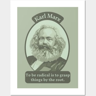 Karl Marx Portrait and Quote Posters and Art